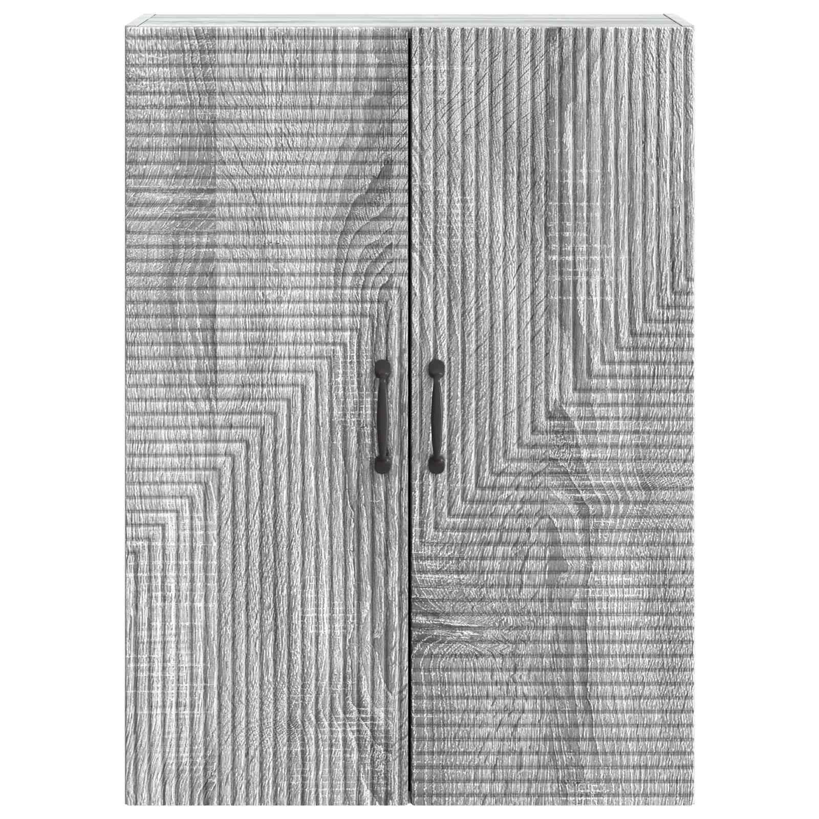 Wandkast Grijs Sonoma 66 x 34,5 x 90 cm Bewerkt hout