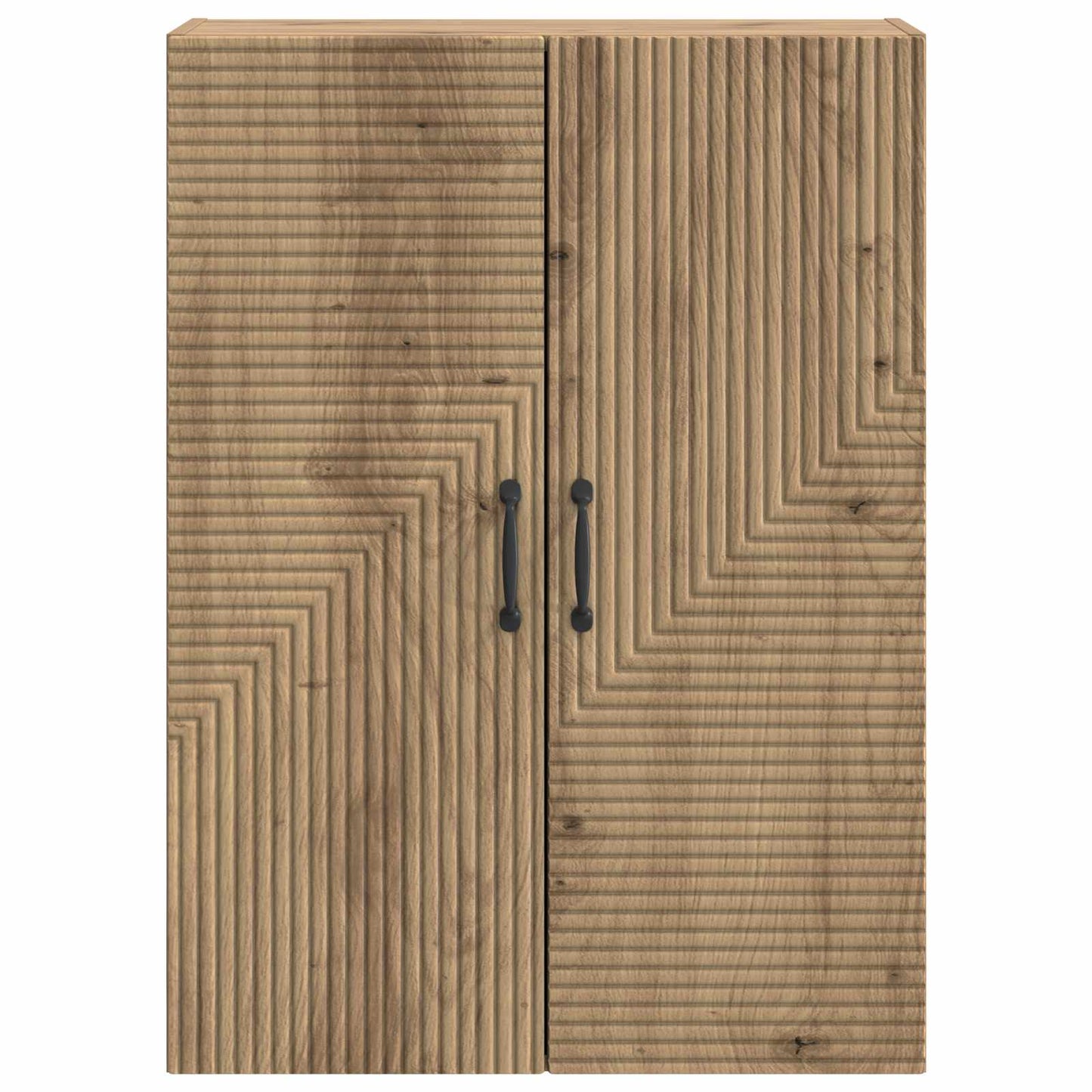 Wandkast Artisanaal eiken 66 x 34,5 x 90 cm Bewerkt hout