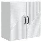 Wandkast 59x31x60 cm wit bewerkt hout muurmontage