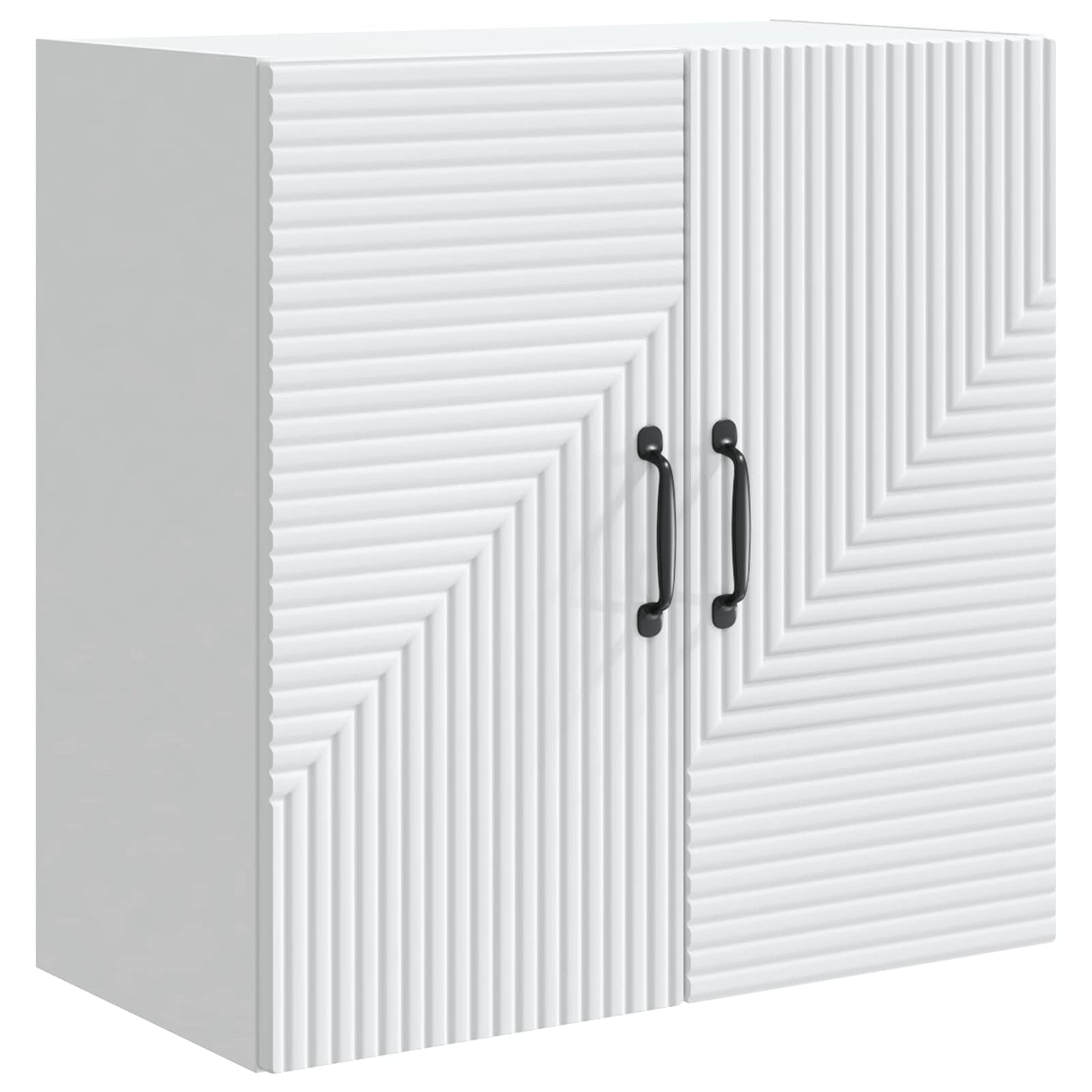 Wandkast Wit 59 x 31 x 60 cm Bewerkt hout