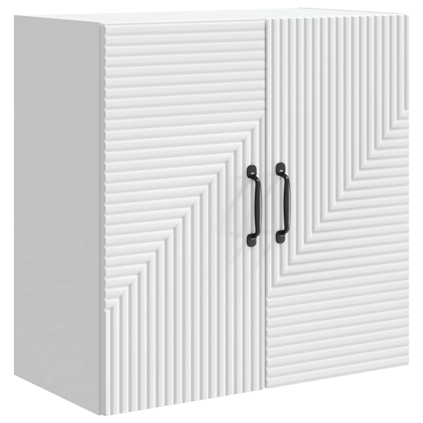 Wandkast Wit 59 x 31 x 60 cm Bewerkt hout