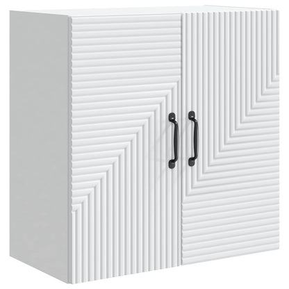 Wandkast Wit 59 x 31 x 60 cm Bewerkt hout