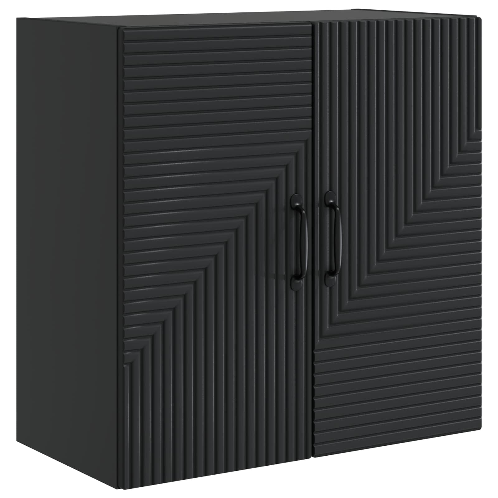 Wandkast Zwart 59 x 31 x 60 cm Bewerkt hout