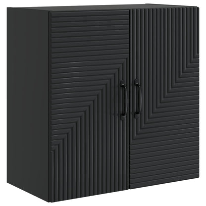 Wandkast Zwart 59 x 31 x 60 cm Bewerkt hout