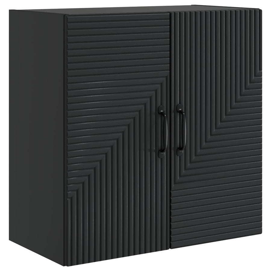 Wandkast Zwart 59 x 31 x 60 cm Bewerkt hout
