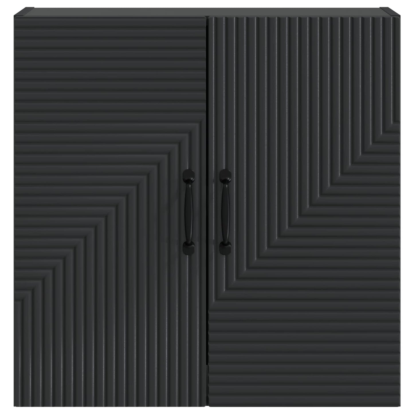 Wandkast Zwart 59 x 31 x 60 cm Bewerkt hout