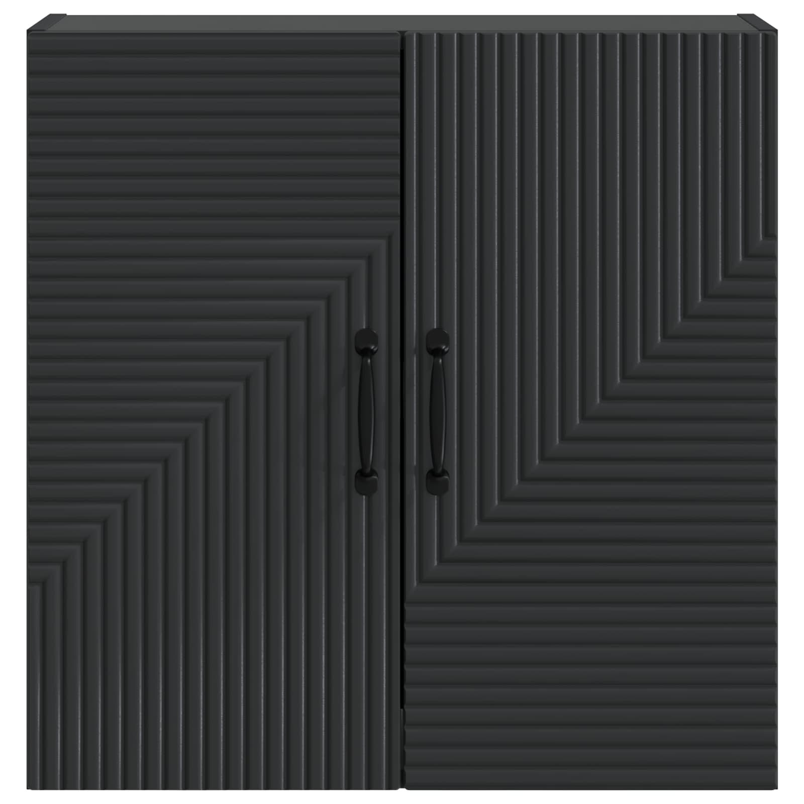 Wandkast Zwart 59 x 31 x 60 cm Bewerkt hout