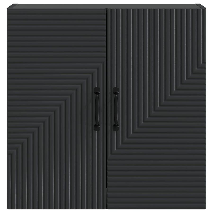 Wandkast Zwart 59 x 31 x 60 cm Bewerkt hout