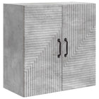 Wandkast 59x31x60 cm betongrijs bewerkt hout
