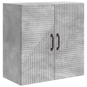 Wandkast 59x31x60 cm betongrijs bewerkt hout