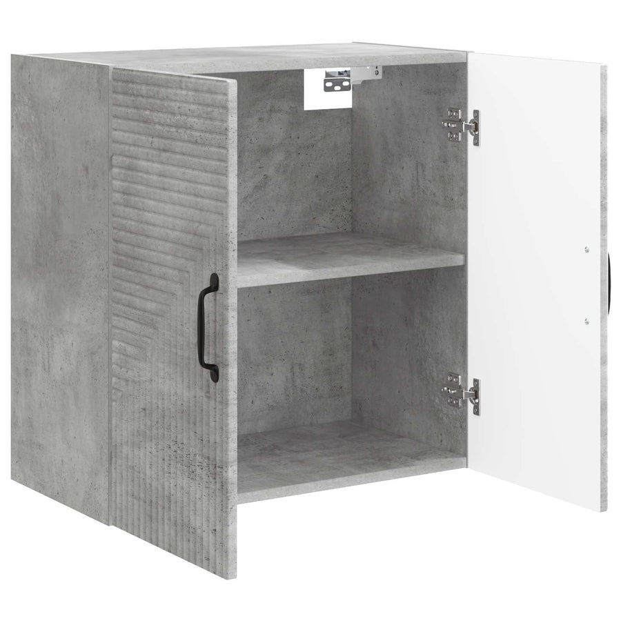 Wandkast Betongrijs 59 x 31 x 60 cm Bewerkt hout