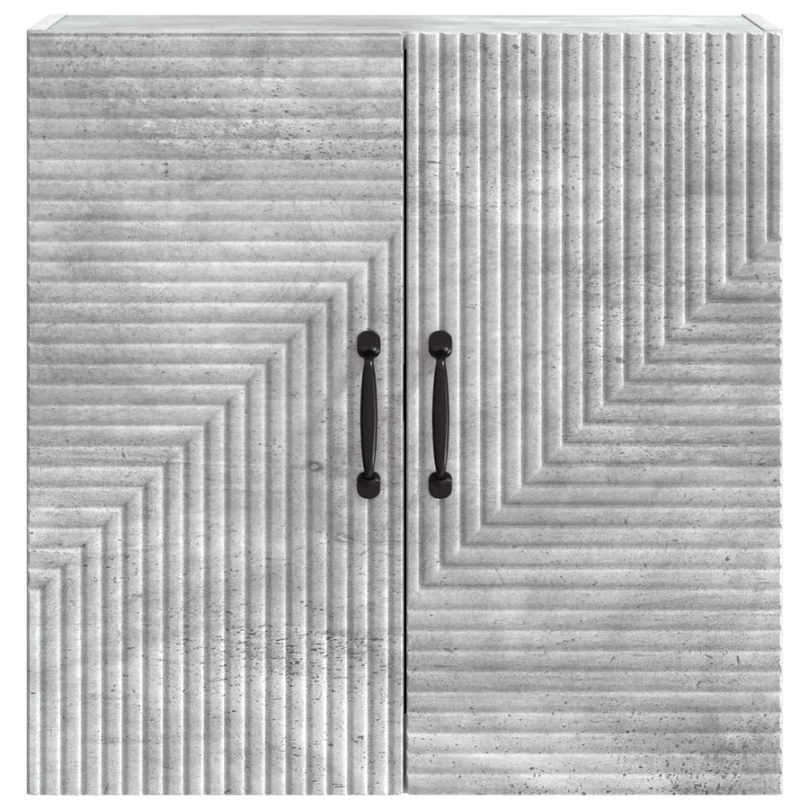 Wandkast Betongrijs 59 x 31 x 60 cm Bewerkt hout