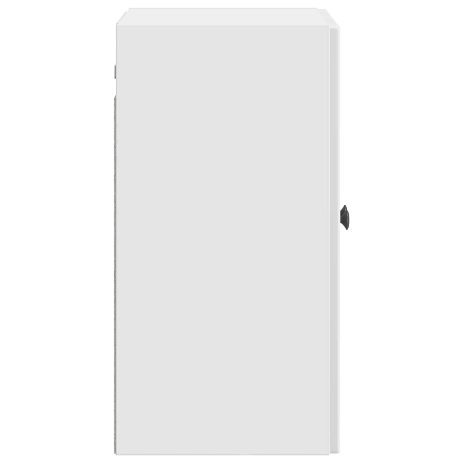 Wandkast Hoogglans Wit 59 x 31 x 60 cm Bewerkt hout