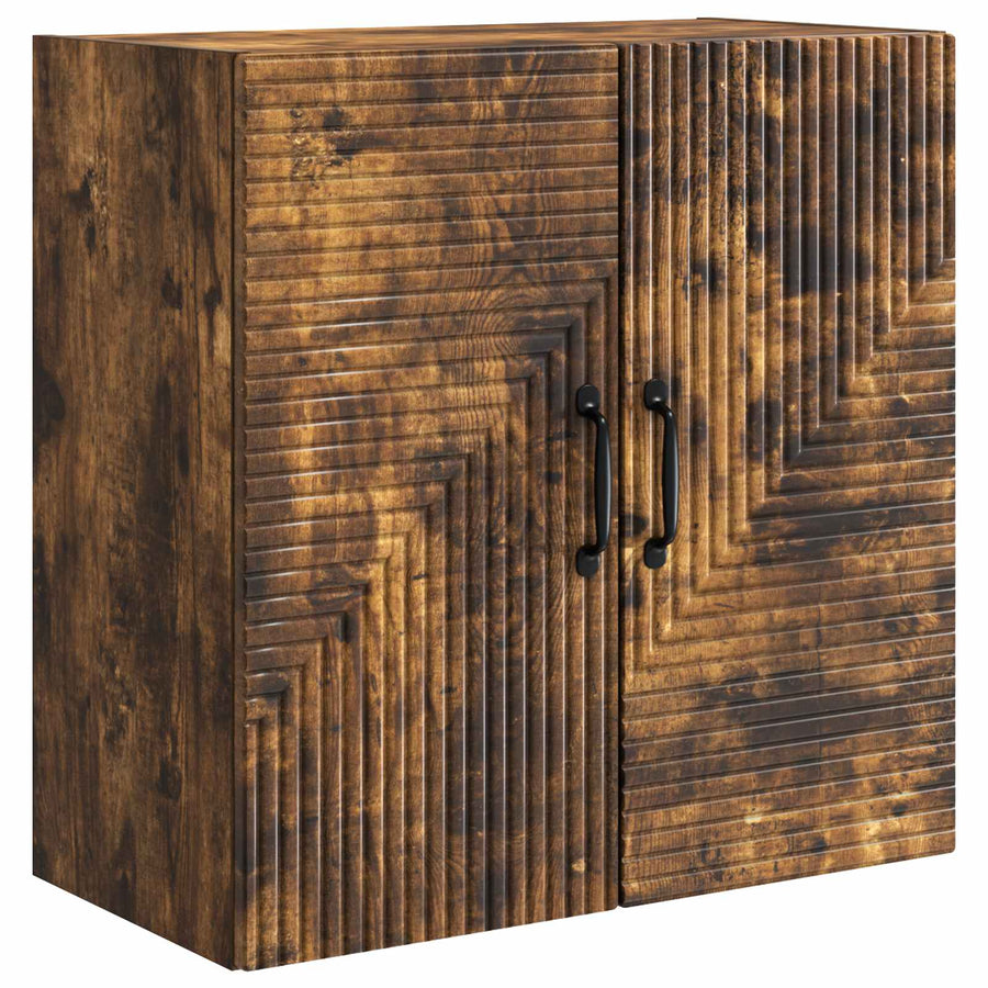 Wandkast Gerookt eiken 59 x 31 x 60 cm Bewerkt hout