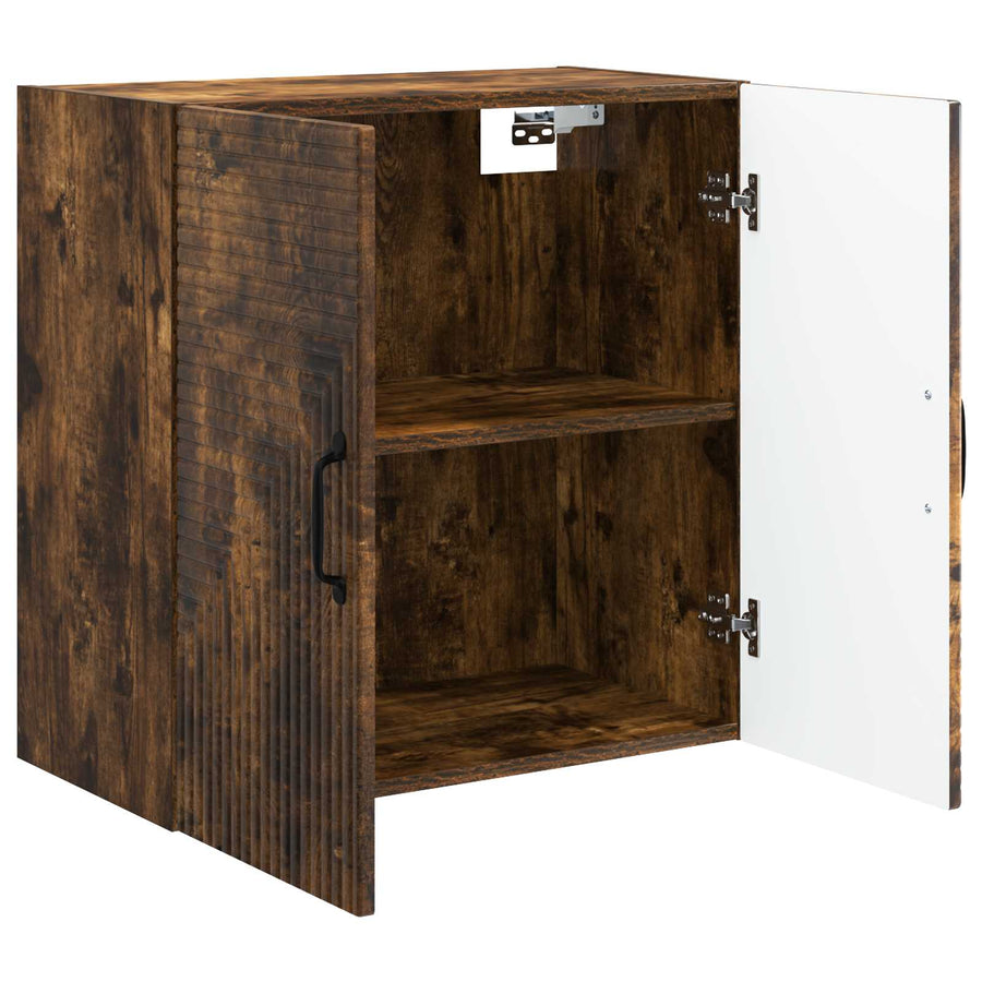 Wandkast Gerookt eiken 59 x 31 x 60 cm Bewerkt hout