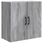 Wandkast 59x31x60 cm bewerkt hout grijs