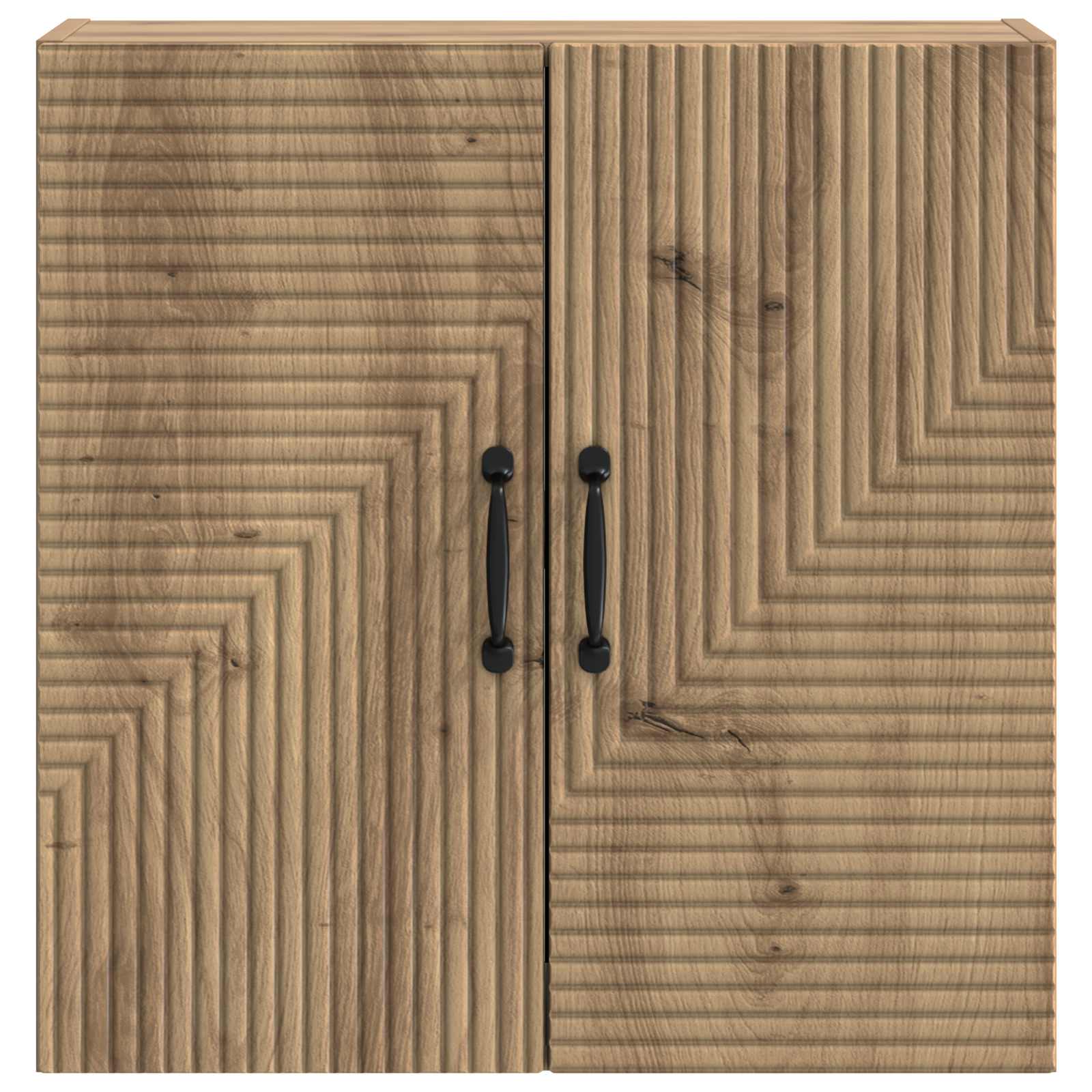 Wandkast Artisanaal eiken 59 x 31 x 60 cm Bewerkt hout