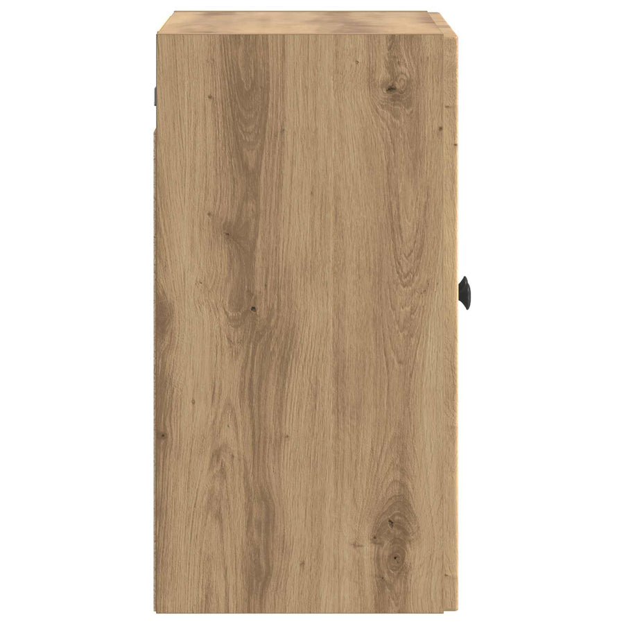 Wandkast Artisanaal eiken 59 x 31 x 60 cm Bewerkt hout