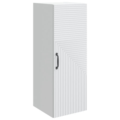 Wandkast Wit 33 x 34,5 x 90 cm Bewerkt hout