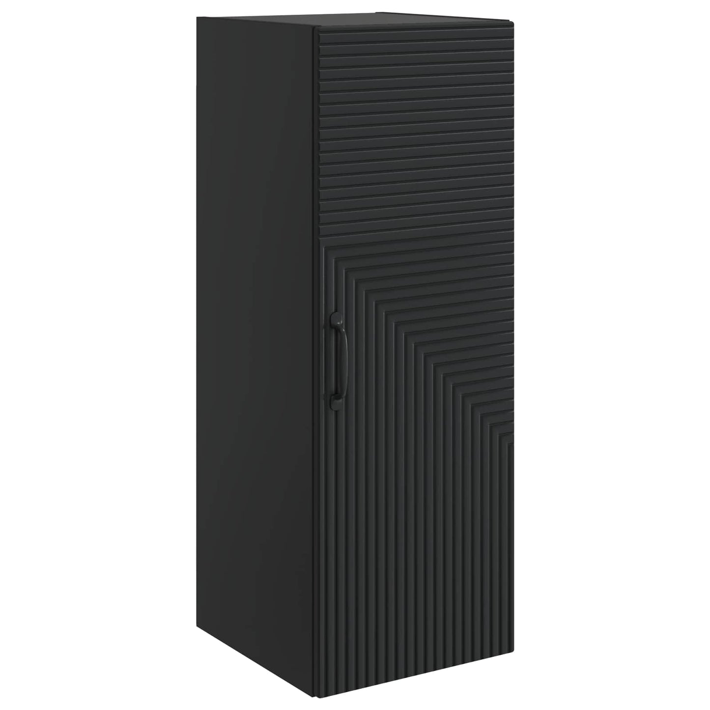 Wandkast Zwart 33 x 34,5 x 90 cm Bewerkt hout