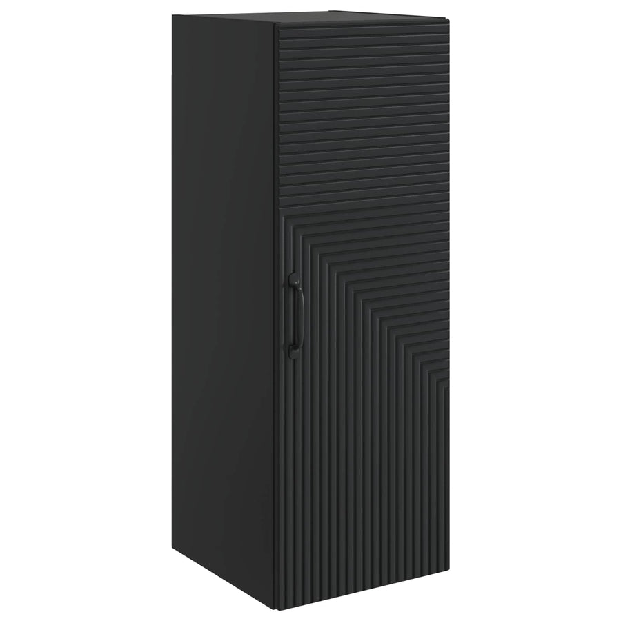 Wandkast Zwart 33 x 34,5 x 90 cm Bewerkt hout