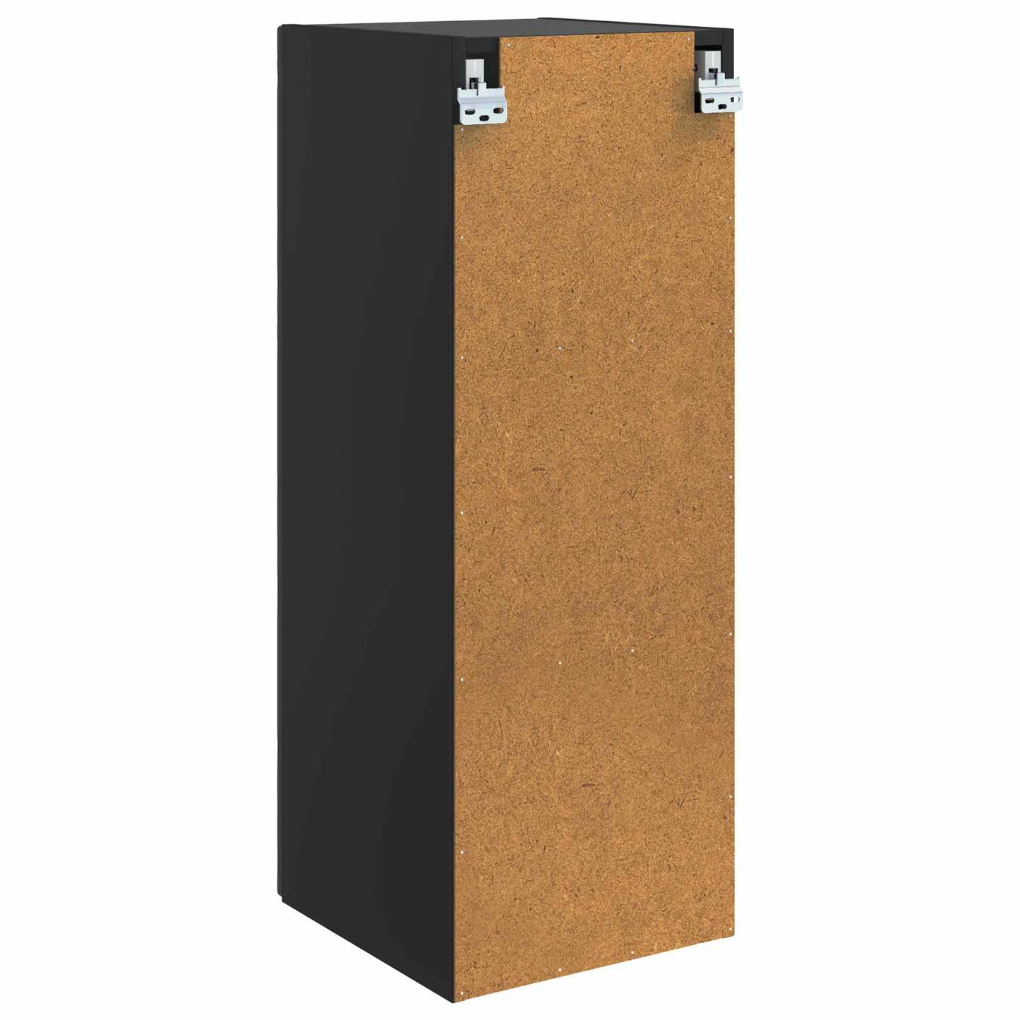 Wandkast Zwart 33 x 34,5 x 90 cm Bewerkt hout