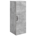 Wandkast 33x34,5x90 cm bewerkt hout betongrijs