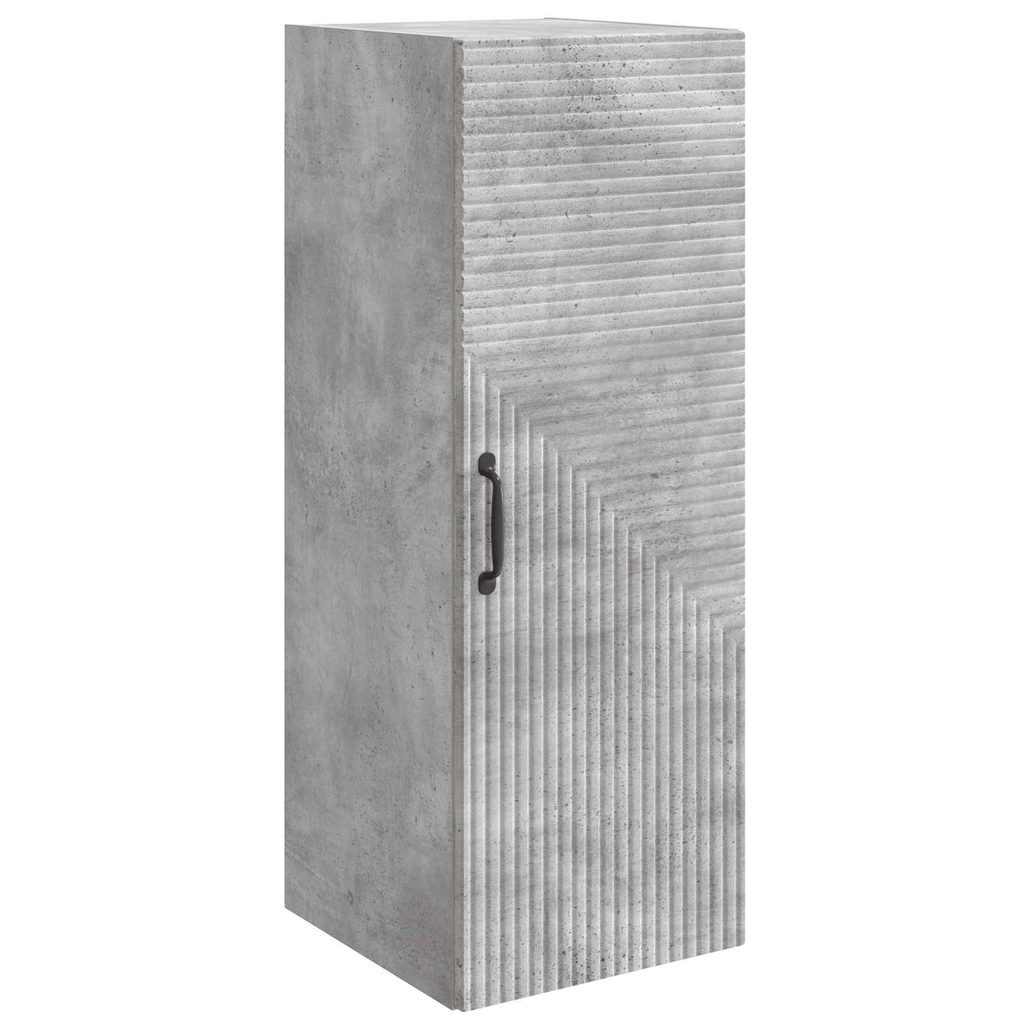 Wandkast Betongrijs 33 x 34,5 x 90 cm Bewerkt hout