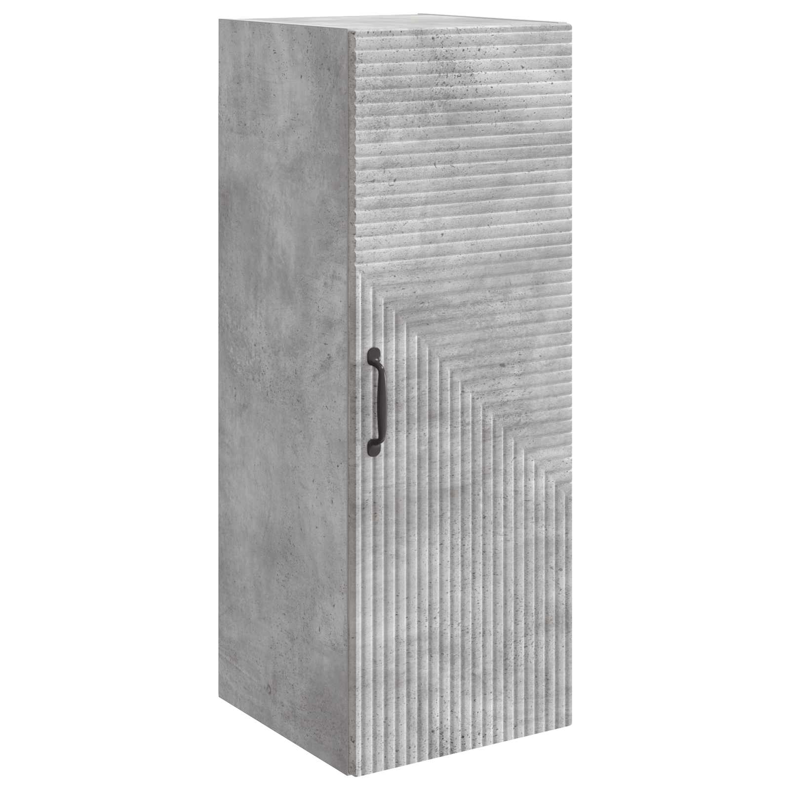 Wandkast Betongrijs 33 x 34,5 x 90 cm Bewerkt hout