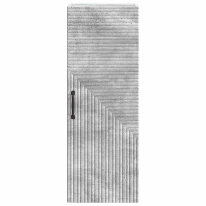 Wandkast Betongrijs 33 x 34,5 x 90 cm Bewerkt hout