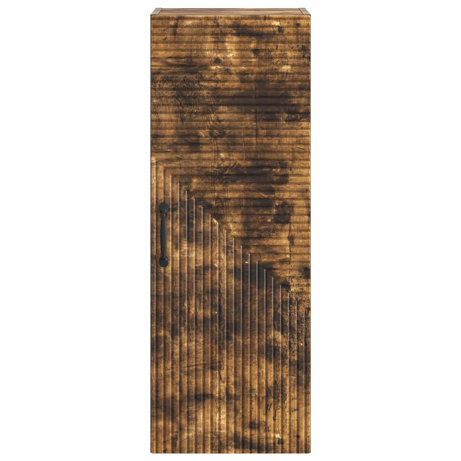 Wandkast Gerookt eiken 33 x 34,5 x 90 cm Bewerkt hout