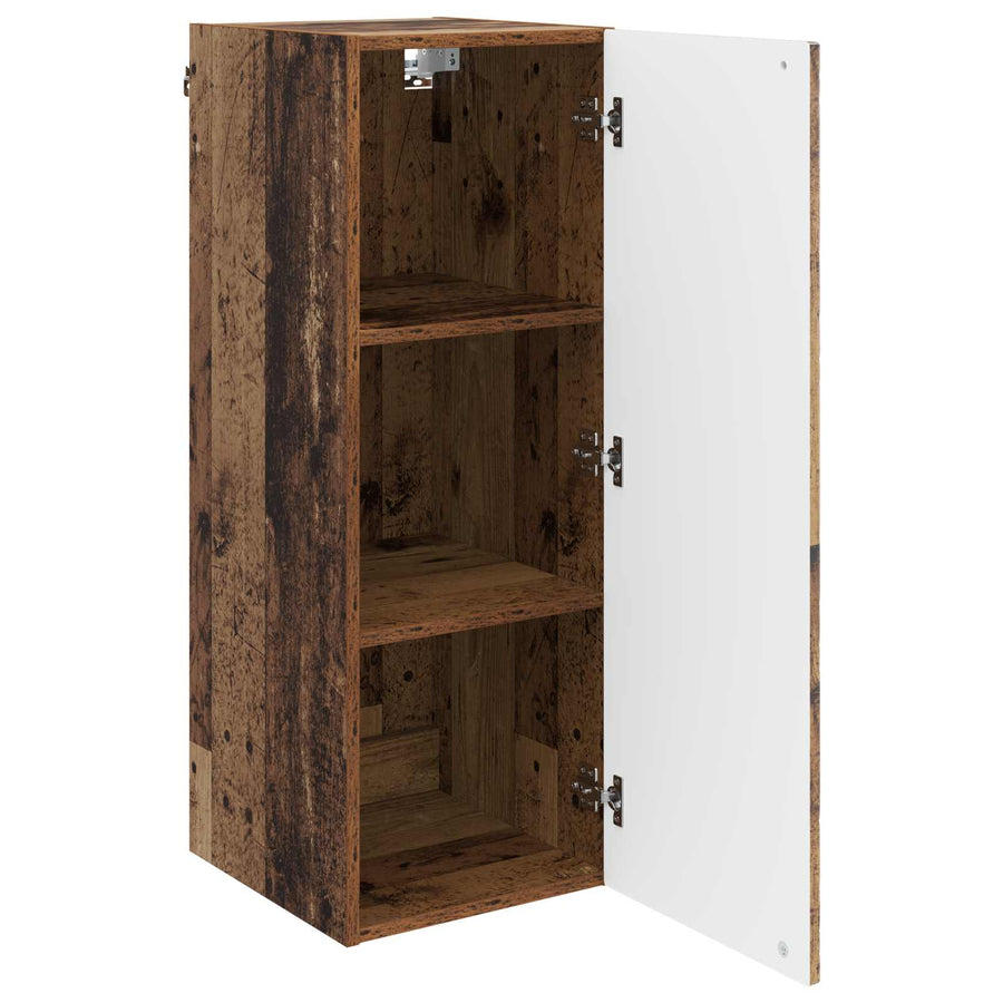 Wandkast Oud hout 33 x 34,5 x 90 cm Bewerkt hout