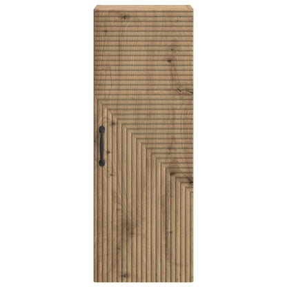 Wandkast Artisanaal eiken 33 x 34,5 x 90 cm Bewerkt hout