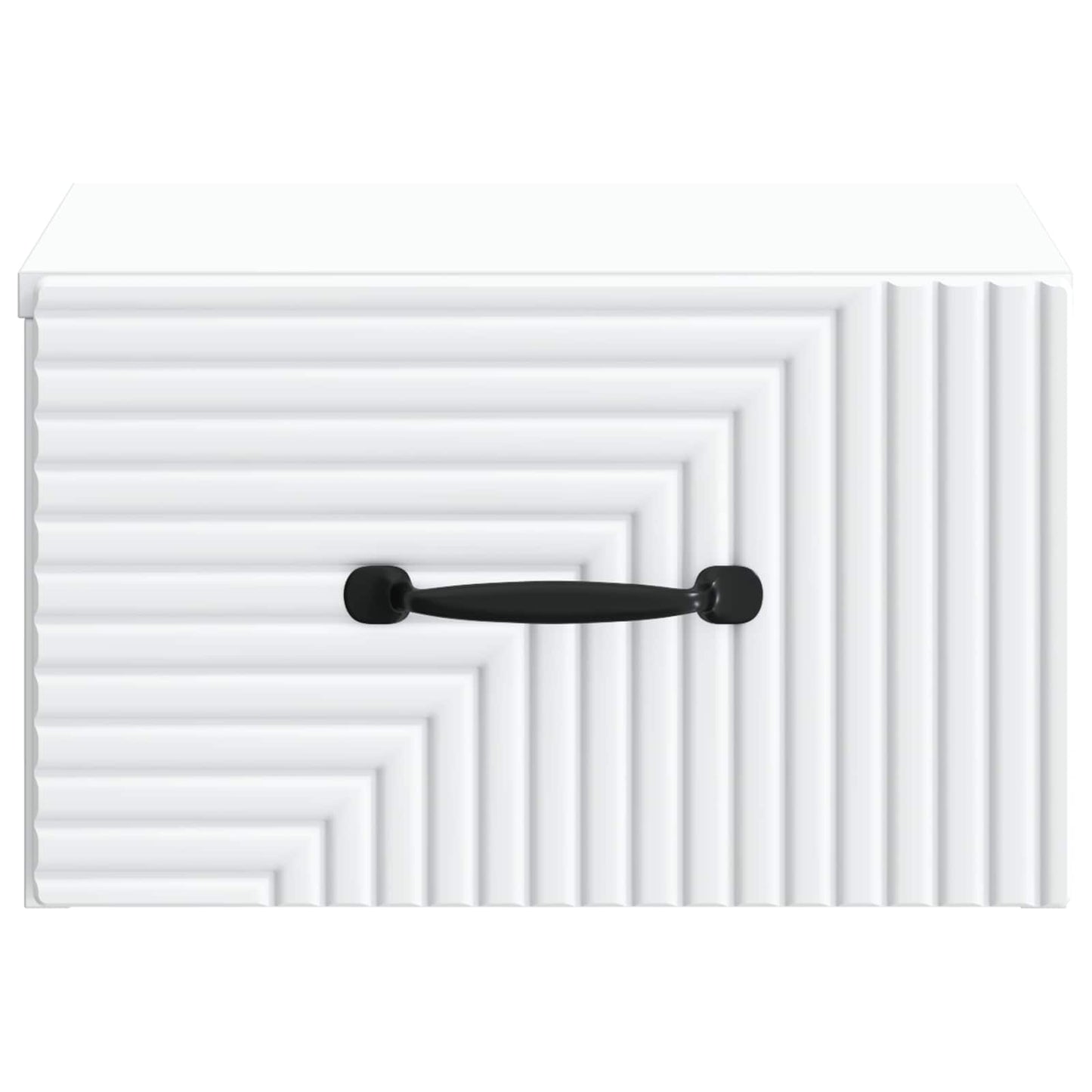 Wandbeugel Bedkast met lade Wit 34,5 x 33 x 20 cm Bewerkt hout