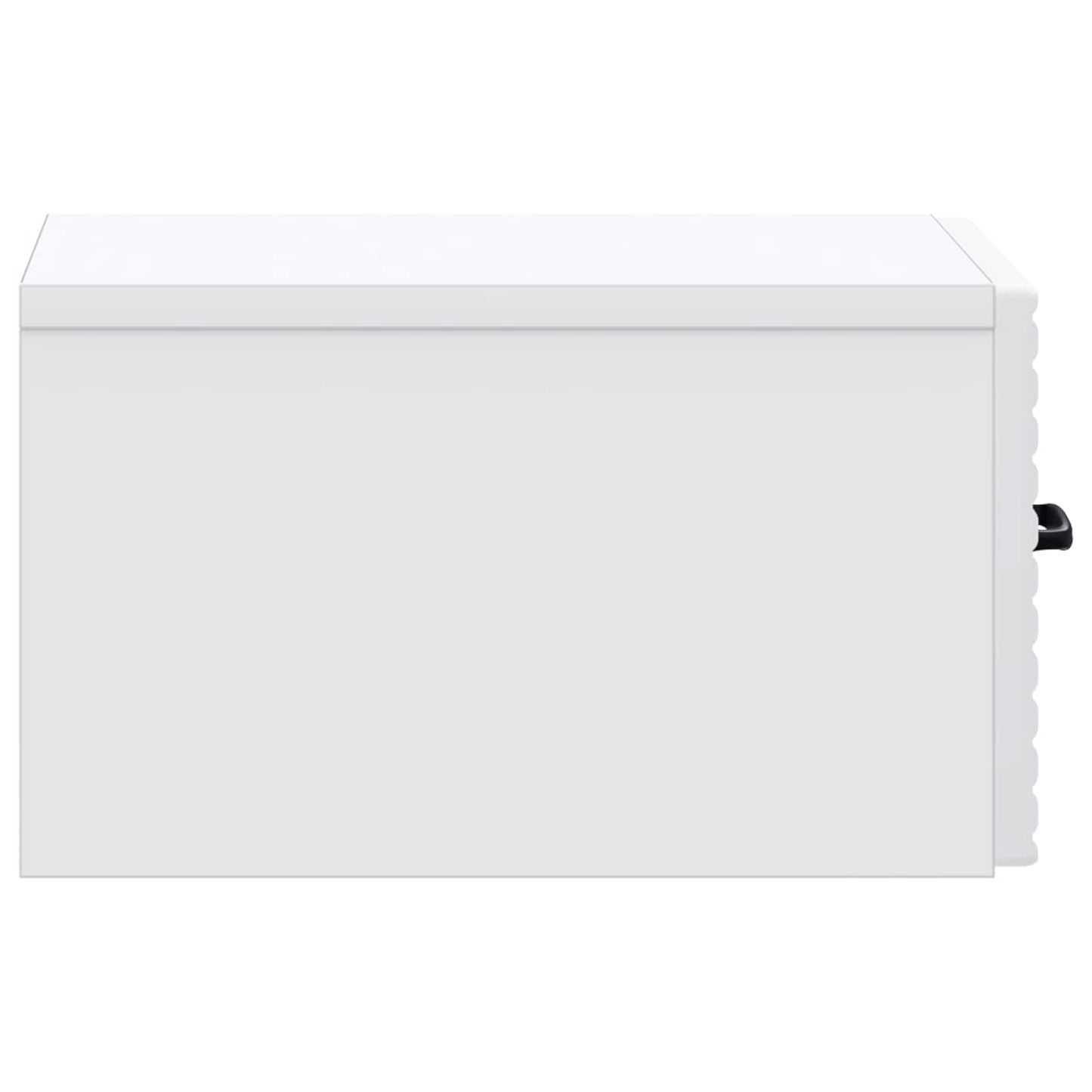 Wandbeugel Bedkast 2 pcs Wit 34,5 x 33 x 20 cm Bewerkt hout