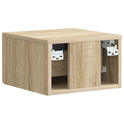 Wandbeugel Bedkast Sonoma Eiken 34,5 x 33 x 20 cm Bewerkt hout