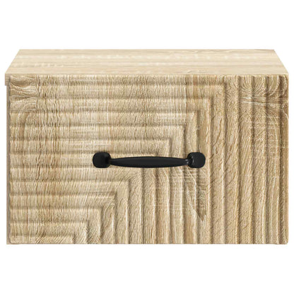 Wandbeugel Bedkast Sonoma Eiken 34,5 x 33 x 20 cm Bewerkt hout