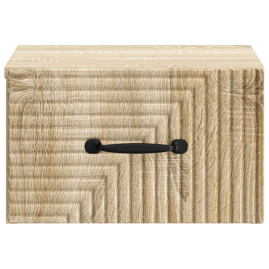 Wandbeugel Bedkast Sonoma Eiken 34,5 x 33 x 20 cm Bewerkt hout
