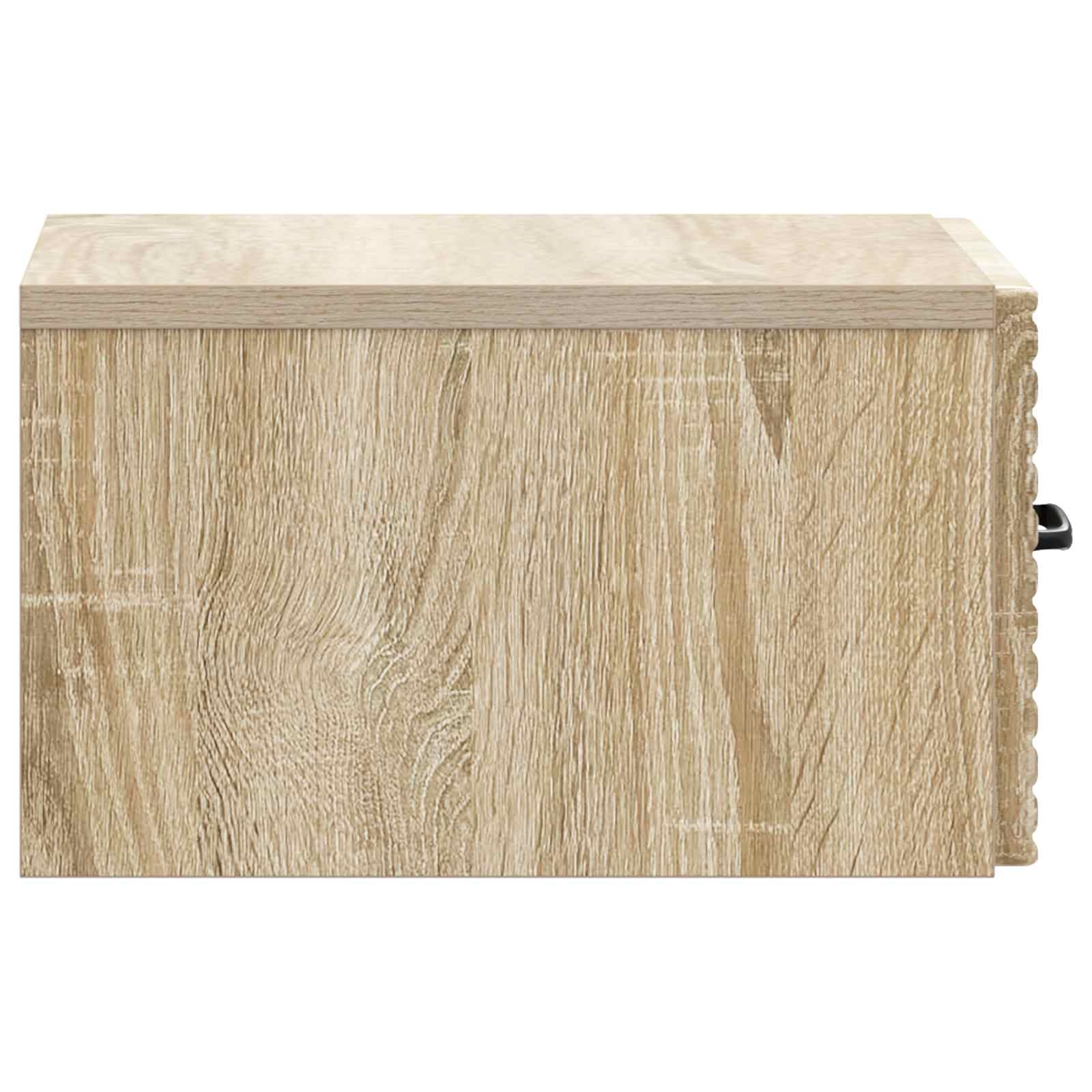 Wandbeugel Bedkast Sonoma Eiken 34,5 x 33 x 20 cm Bewerkt hout