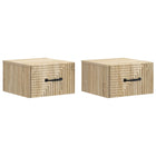 Nachtkastjes 2 stuks Sonoma eiken 34,5x33x20 cm muurmontage