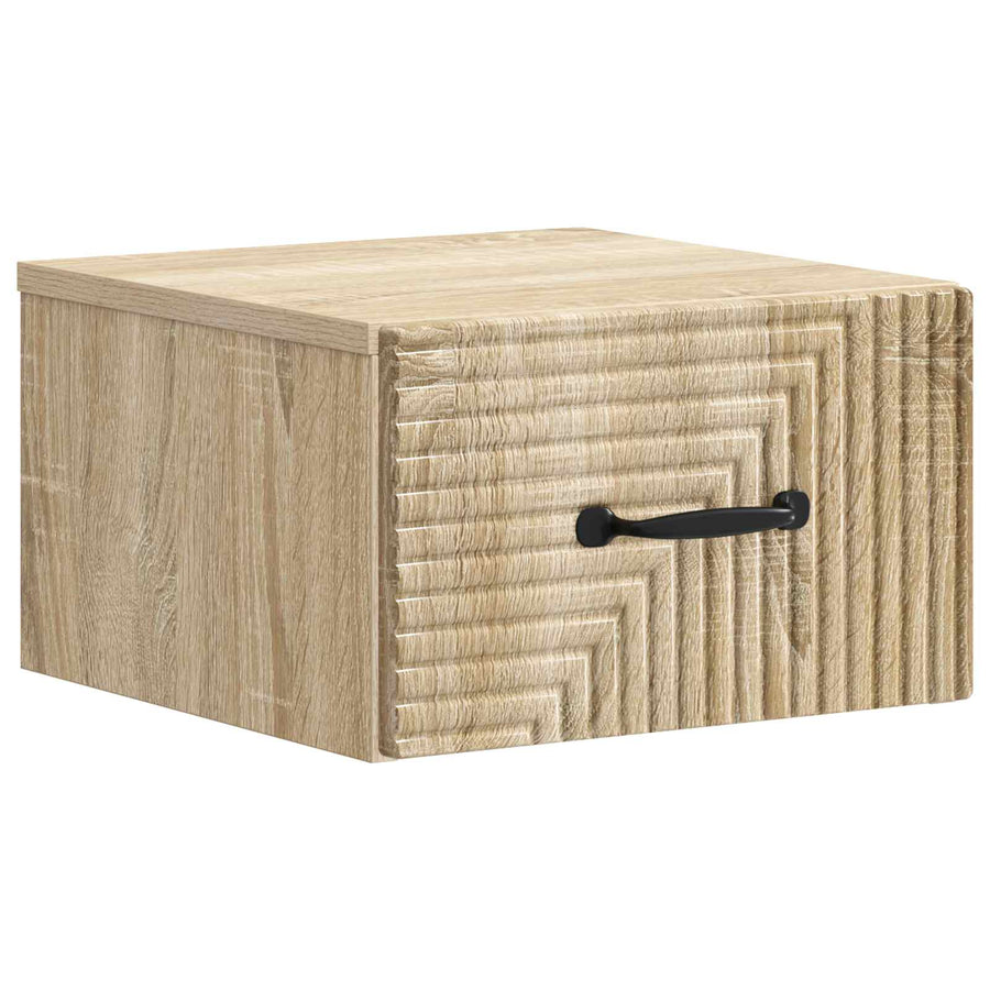 Wandbeugel Bedkast 2 pcs Sonoma Eiken 34,5 x 33 x 20 cm