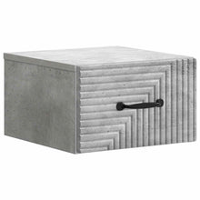 Wandbeugel Bedkast Betongrijs 34,5 x 33 x 20 cm Bewerkt hout