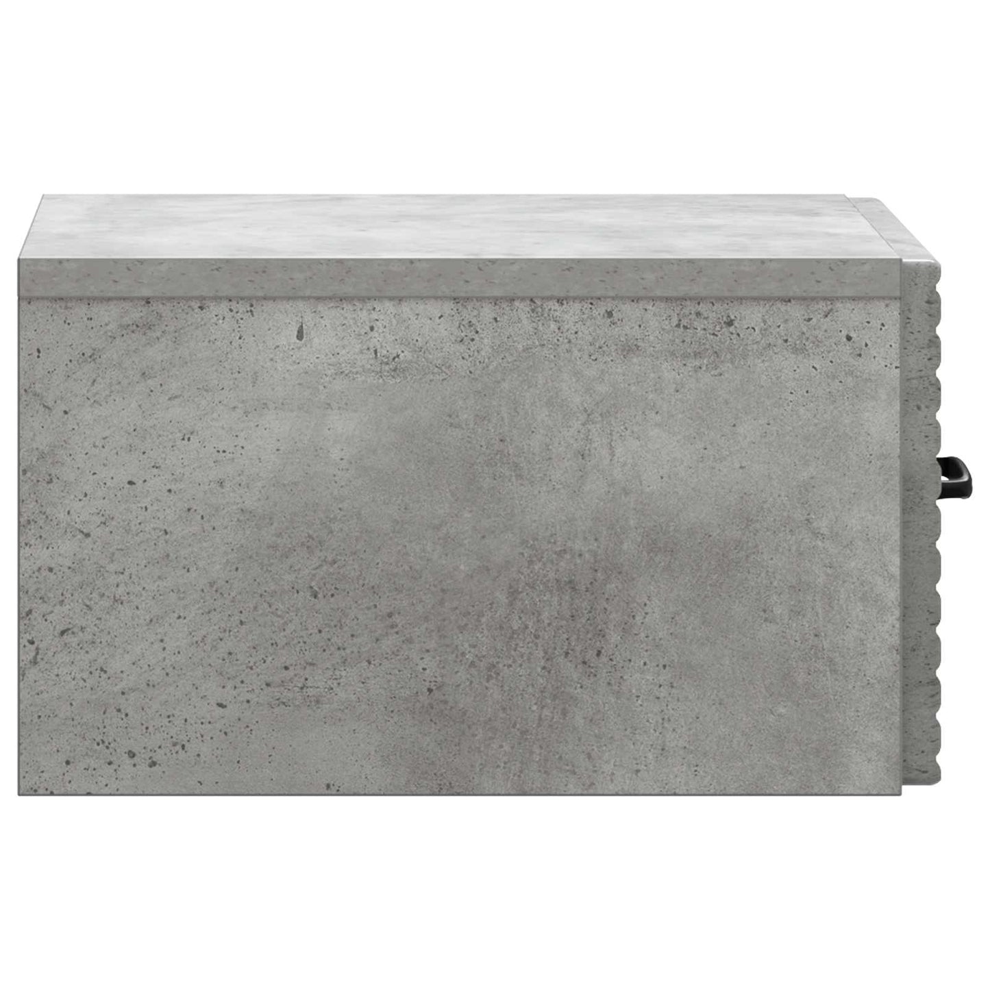 Wandbeugel Bedkast Betongrijs 34,5 x 33 x 20 cm Bewerkt hout