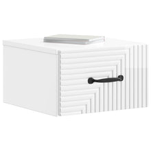 Wandbeugel Bedkast Hoogglans Wit 34,5 x 33 x 20 cm Bewerkt hout