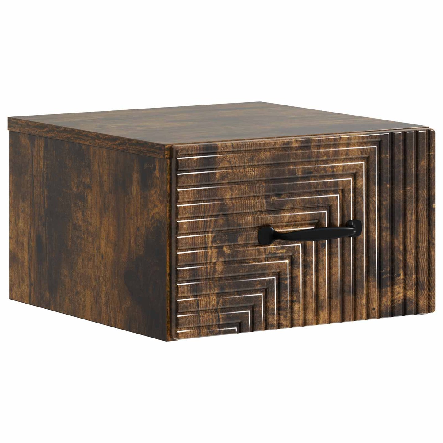 Wandbeugel Bedkast Gerookt eiken 34,5 x 33 x 20 cm Bewerkt hout