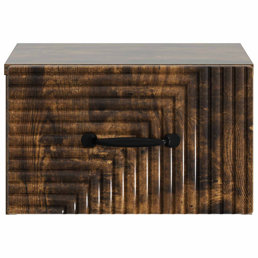 Wandbeugel Bedkast Gerookt eiken 34,5 x 33 x 20 cm Bewerkt hout