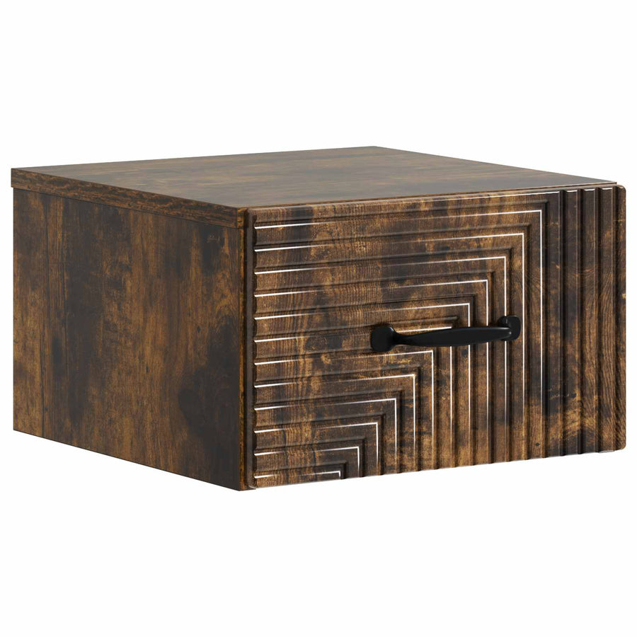 Wandbeugel Bedkast 2 pcs Gerookt eiken 34,5 x 33 x 20 cm