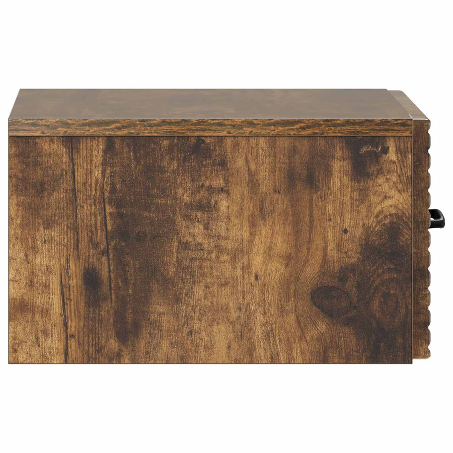 Wandbeugel Bedkast 2 pcs Gerookt eiken 34,5 x 33 x 20 cm