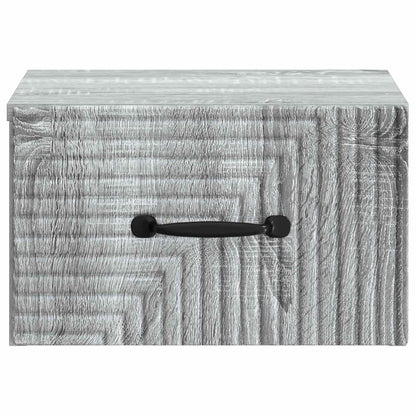 Wandbeugel Bedkast Grijs sonoma 34,5 x 33 x 20 cm Bewerkt hout