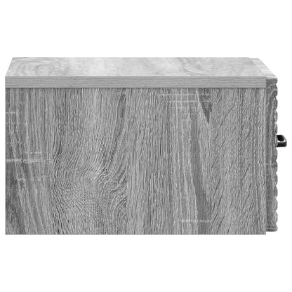 Wandbeugel Bedkast Grijs sonoma 34,5 x 33 x 20 cm Bewerkt hout